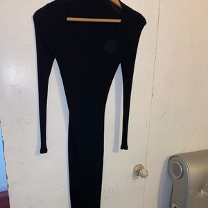 Black long sleeve dress